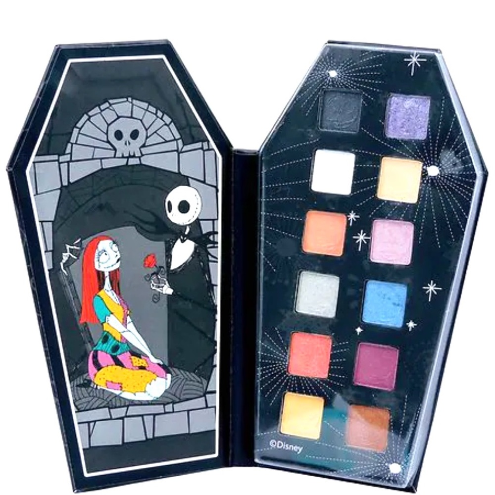 Nightmare Before Christmas Themed 12 PC Glitter Eyeshadow Palette